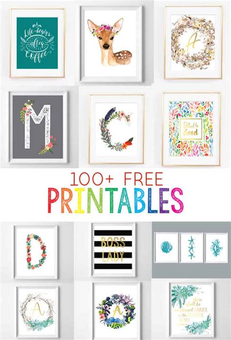 pretty made simple|free printables for home decor.